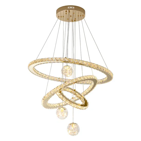 Modern Crystal Ring LED Ceiling Light