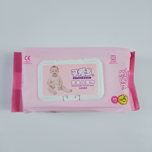 80PCS Non-woven Quality Baby Wipes Eco Friendly