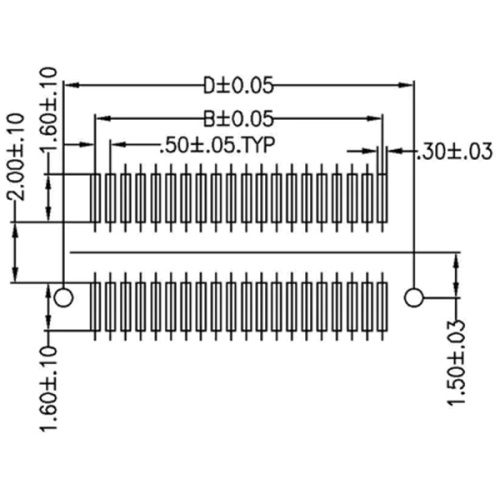 3.0 Dual Slot Male H2.2 Board-to-Board Connectors