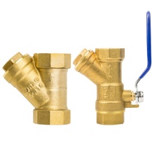 Brass Threaded Y-type Filter Ball Valve