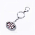 Feito de Metal forma chave strass Keychain chaveiros