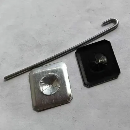 2.4x95mm Aluminum J Hooks Solar Panel Mesh Clips