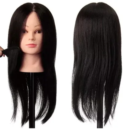 Mannequin Training Head human hair hairstyles teaching head Hairdresser Training Model for hairdressers wig Mannequin head