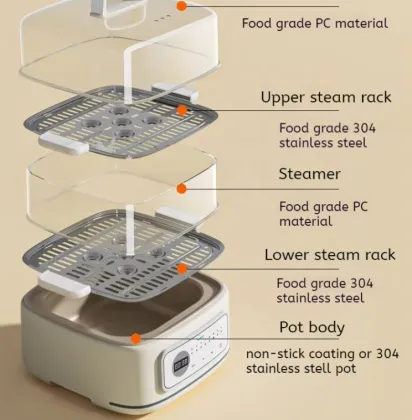 1000W Electric Food Steamer for Smart Kitchen Appliance