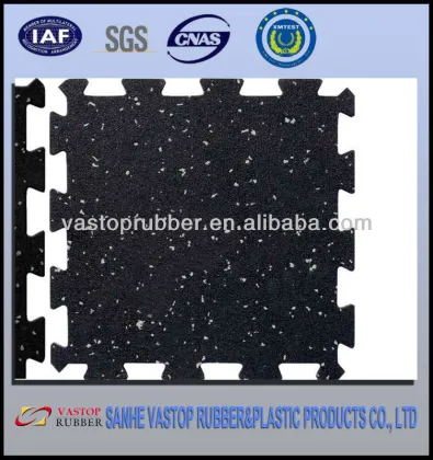 Colored EPDM rubber tiles