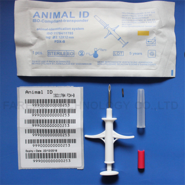 High quality 2.12x12mm FDX-B animal microchip injector good quality chip implanter