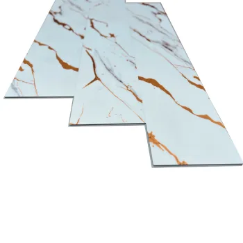 Anti-Slip SPC Vinyl Flooring for Living Room, 4mm Thick, Easy Click Lock