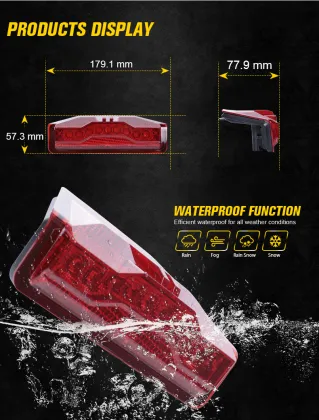 DOT LED Tail Light for 2013-2018 Polaris Ranger XP 1000 900 Crew ATV UTV Accessories