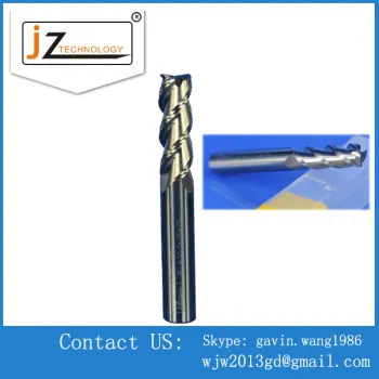 Precision CNC 4 flutes stainless steel using Carbide end mills