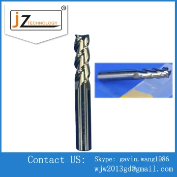 Precision CNC 4 flutes stainless steel using Carbide end mills