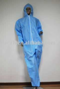 Microporous Coverall with hood without boots