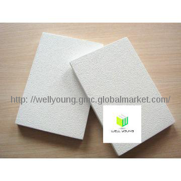 fireproof  sound absorbing Fiber Glass Acoustic Ceiling Tile