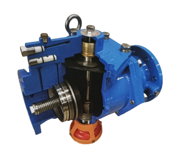 High-Quality DN400 Slight Resistance Non-Return Backflow Preventer TWS Flanged Valve QT450 CF8 NBR Material