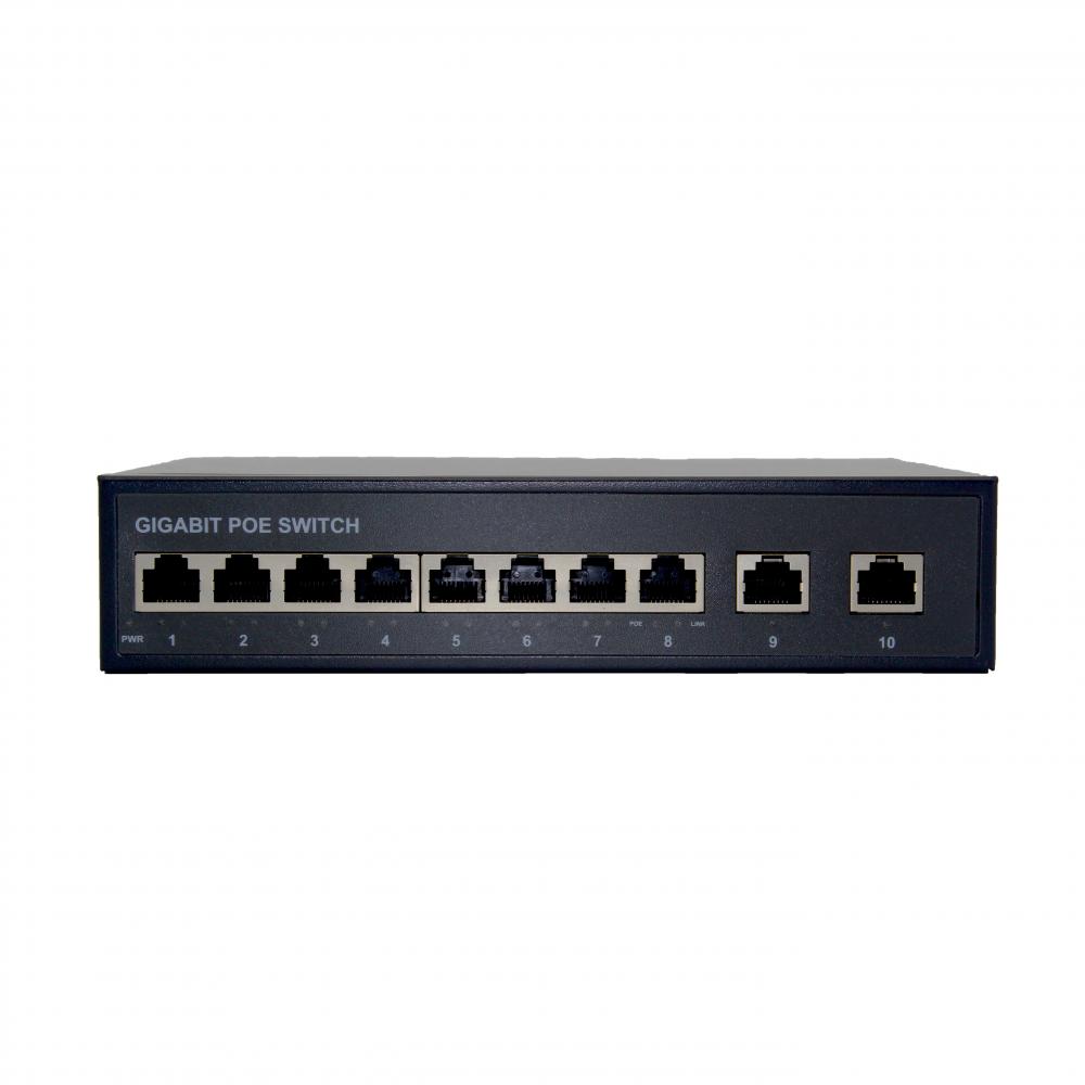 8 PORTS Ethernet Poe Switch 2 SFP