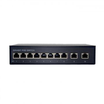 8 poorten Ethernet Poe Switch 2Pon voor ftth