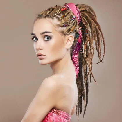 Hot selling national customs dreadlock beads fabric