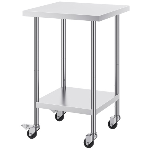 stainless steel work table with wheels Stainless steel work tables with Wheels for restaurants Supplier