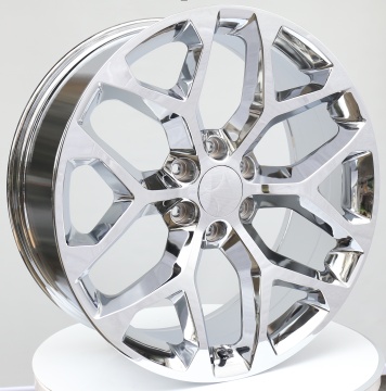 24-inch chrome-plated wheel rims