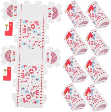 Valentine's Day Mailbox Shaped Treat Boxes - Candy Boxes for Parties and Weddings