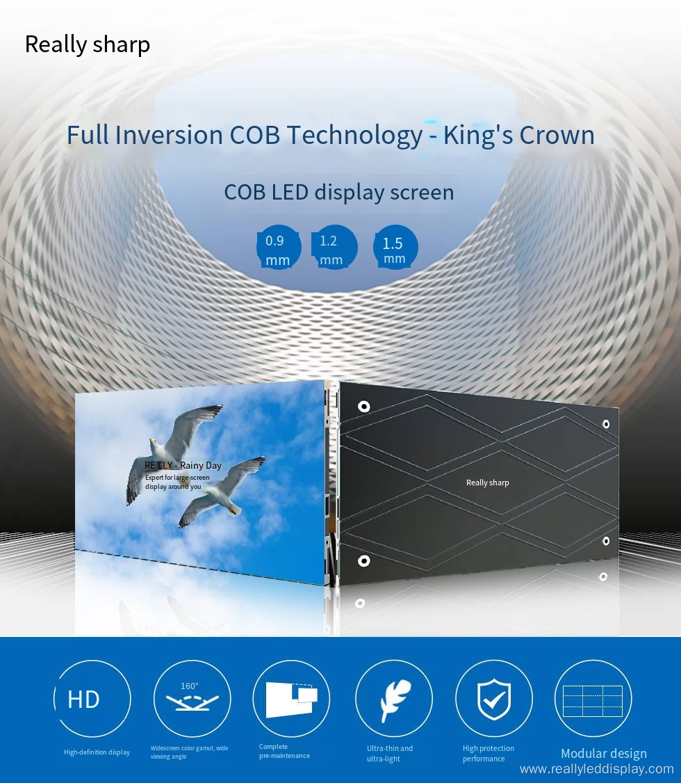 Really 135inch COB LED interactive whiteboard