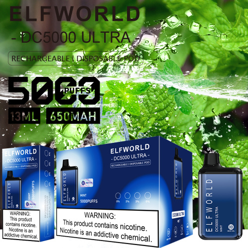 Original Elf World DC5000Puffs Disposable Box Vape