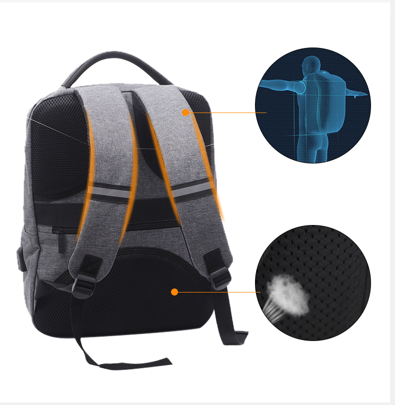 Business backpack is a backpack designed specifically for business people, with features such as versatility, large capacity, and durability. Business backpacks are usually made of high-quality materials, such as nylon, leather, etc., which are waterproof, scratch resistant, and wear-resistant, and can protect the items inside the backpack from the influence of the external environment.