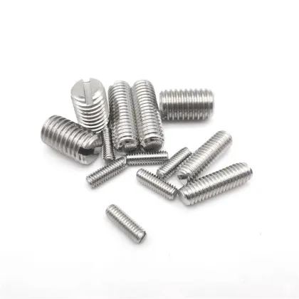 grub screw DIN551 slotted screw with flat point