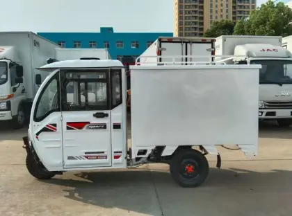 Fully enclosed express three-wheeled electric vehicle
