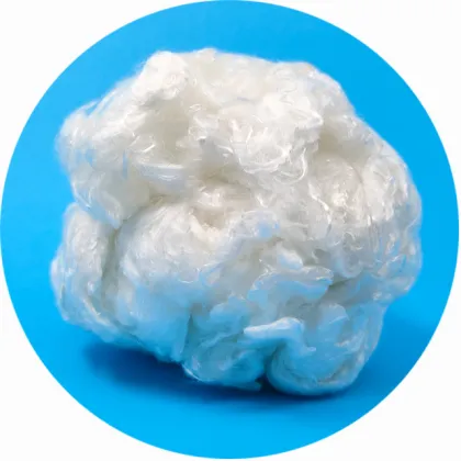 2D 38MM Raw White Bamboo Fiber for Spinning
