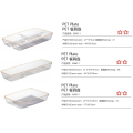 PET Clear Drawer Organizer Utensil Tray BPA Free