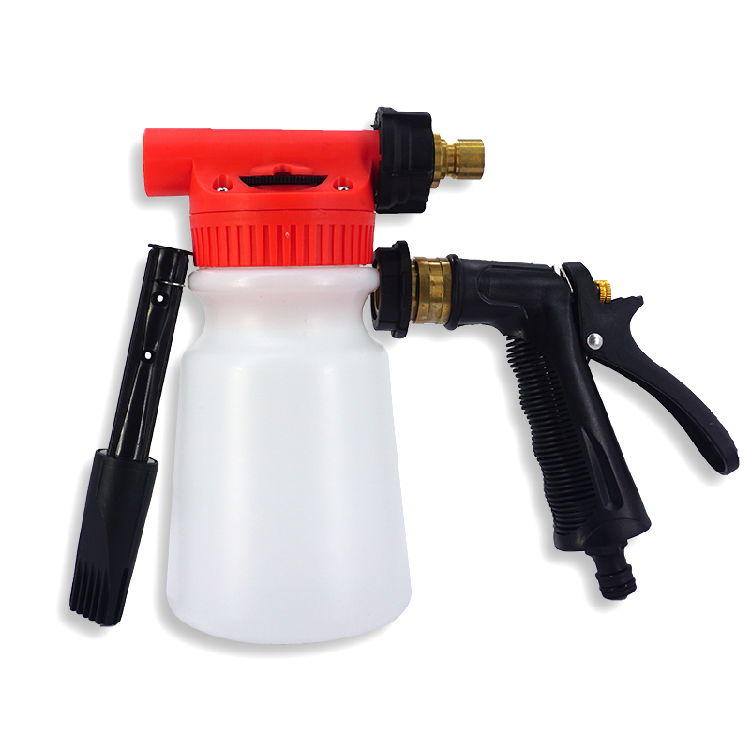 Manguera ajustable Rocinador de lavado CAR Limpieza de espuma de la pistola Agua de agua Sprayer de jabón de agua 900 ml de espuma Cañón se une a cualquier manguera de jardín