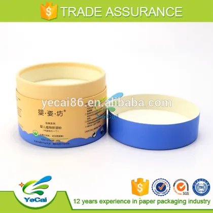 delicate paper cardboard Baby talcum powder tube