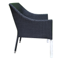 Sedia da sedia a ratten sedia da giardino impermeabile per il ristorante utilizzato