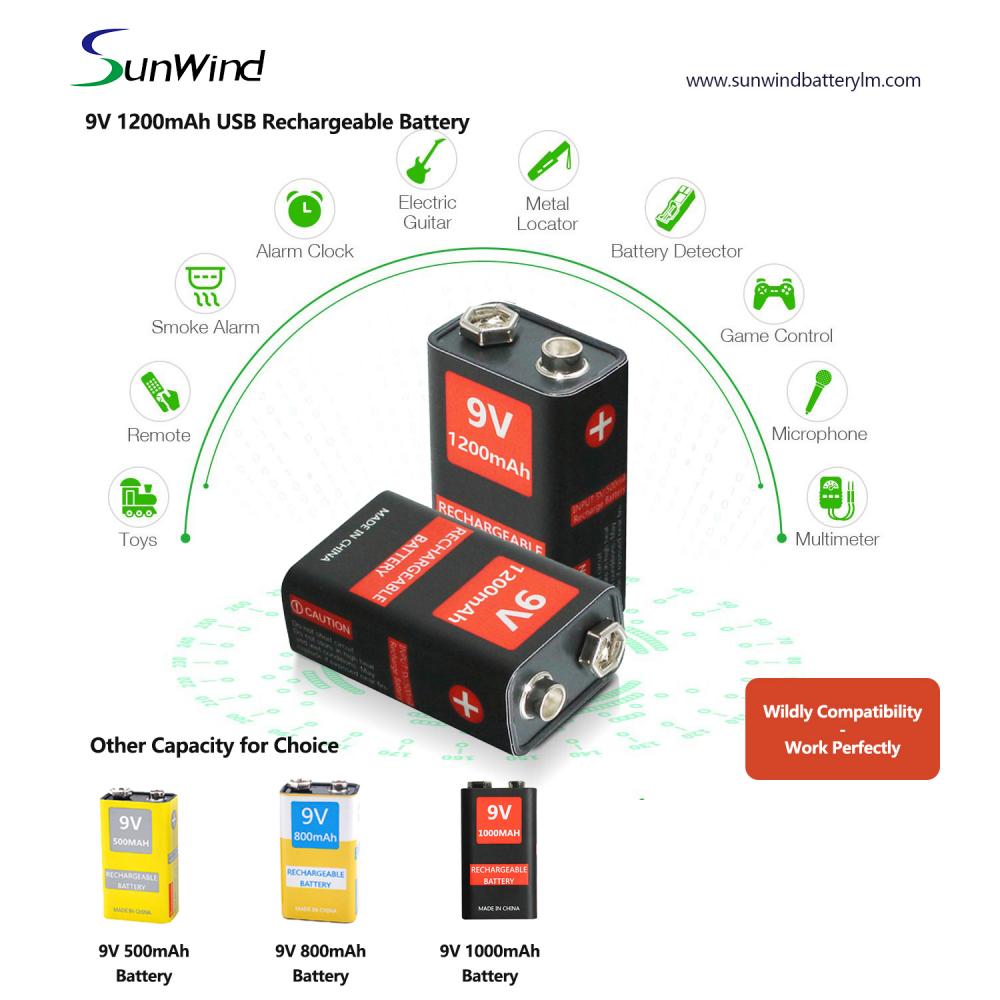 9V 1000mah battery
