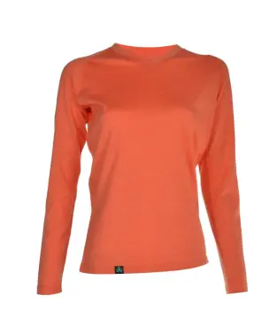 Women's Merino Wool Baselayer Thermal Underwear Crew Neck T-Shirt