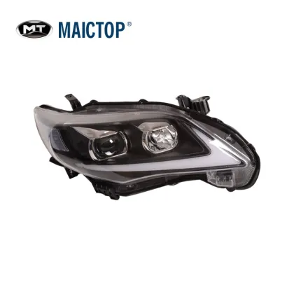 MAICTOP Auto Spare Parts LED Dynamic Moving Headlight for Toyota Corolla 2012