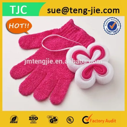 Beauty&Colorful Promotional Nylon Body Bath Glove