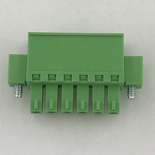 3.81mm pitch straight pluggable terminal block with screws