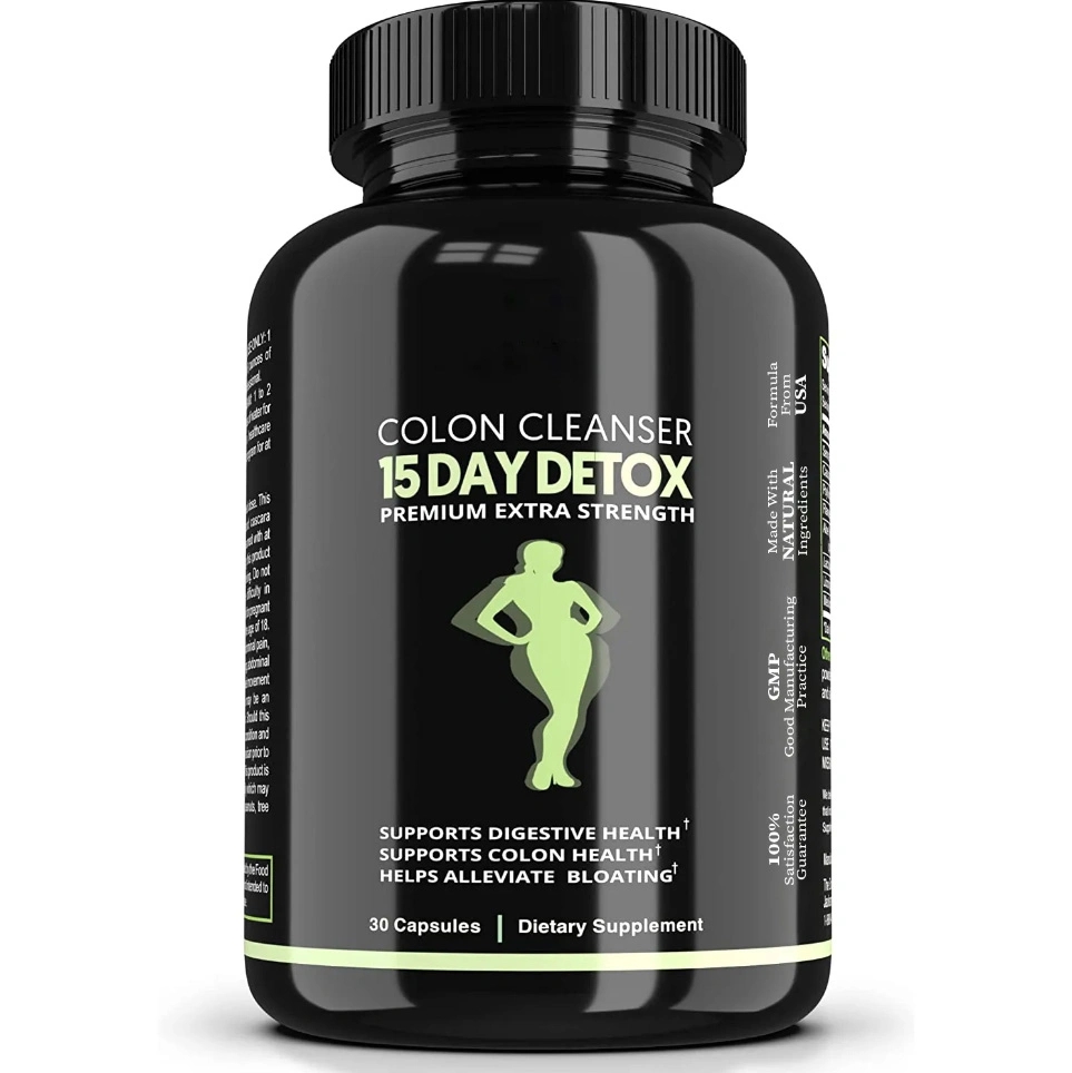 OEM/ODM Vegan Weight Loss capsules colon cleanser herbal supplements 15 day detox fast fat burning slimming capsules