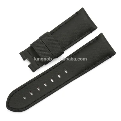 24mm rubber watch band stainless steel watch bands for panerai watch strap
