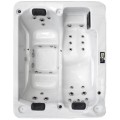 Freestanding outdoor acrylic hot tub spa