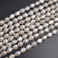 White Freshwater Cultured Pearl Beads for Jewelry Making