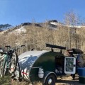 Trailer de campista da estrada de tração