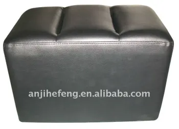 PU leather square single ottoman, bench, footstool