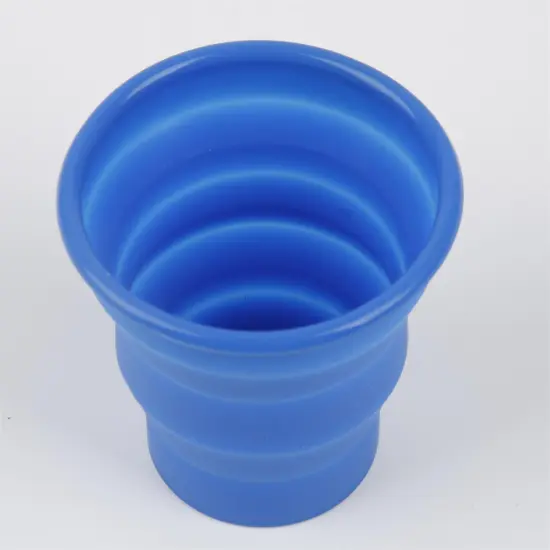 Printed Silicone Folding Cup 150ML - Portable Telescopic Travel Mug