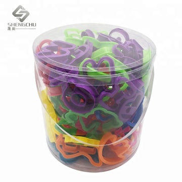 DIY Colorful Plastic Cookie Cutters Set with PVC Box - 108PCS Biscuit Molds for Kids