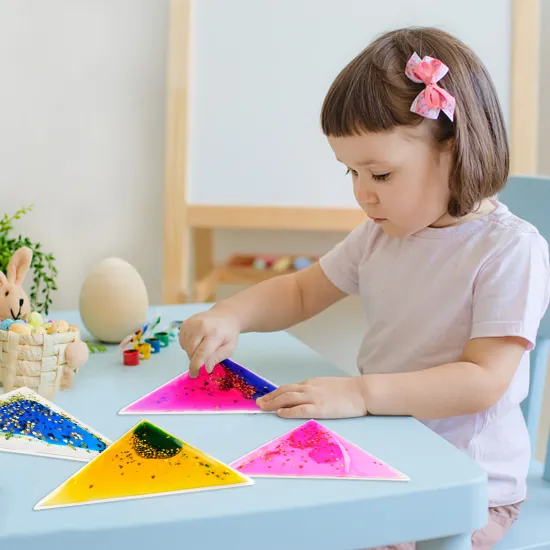 6PCS Multicolor Liquid Gel Maze Toys: Engaging Sensory Play for Autistic Individuals