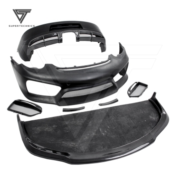 981 GT4 Style Half Carbon Fiber Body Kits for Porsche Cayman 987.2 2009-2012