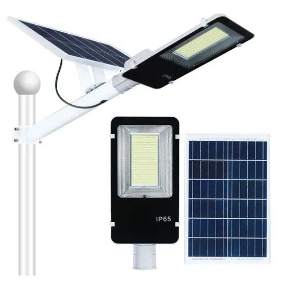 Solar street light with solar panel