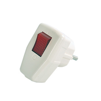 European power plug with switch